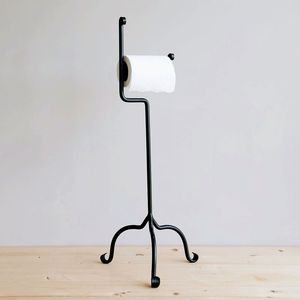 Portarrollos de papel higiénico independiente de hierro con capacidad para varios rollos para almacenamiento y organización en el baño - Product Image 3