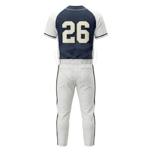 Conjunto de Uniforme de Béisbol para Hombre, Tela Suave y Transpirable, Ajuste Cómodo, Costuras Duraderas, Ideal para Entrenamientos, Partidos y Deportes de Equipo - Product Image 2