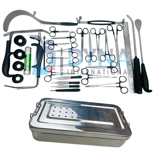 Juego de 32 Piezas de Alta Calidad para Aumento de Senos con Caja de Acero Inoxidable (Recubrimiento Negro), Instrumentos de Cirugía Plástica con Certificación CE - Product Image 1