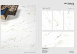 กระเบื้องพอร์ซเลนซาตวาริโอคุณภาพสูง ขนาด 600x1200 มม. กระเบื้องแผ่นใหญ่สำหรับห้องนั่งเล่น ห้องน้ำ ห้องครัว และตกแต่งผนัง - Product Image 4