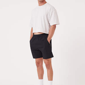 เสื้อยืดแขนสั้นทรงหลวมผ้าแคนวาสระบายอากาศได้ดี 100% ผ้าฝ้าย สำหรับผู้ชาย พร้อมบริการพิมพ์ลายตามสั่งแบบ OEM - Product Image 4