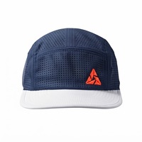 Gorra de Running de 5 Paneles, Ligera, Deportiva, Transpirable, con Visera Plana, Gorra de Running Perforada de Poliéster