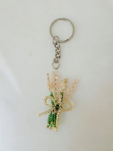 Bohemian Embroidery Beaded Keychain Handmade Colorful Bag Accessory for <b>Backpack</b> <b>Purse</b> and Car Keys - Product Image 2