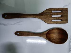 Cucharas de Madera de Acacia Vintage, Diseño Elegante Hecho a Mano, Utensilios de Cocina, Proveedor OEM - Product Image 4