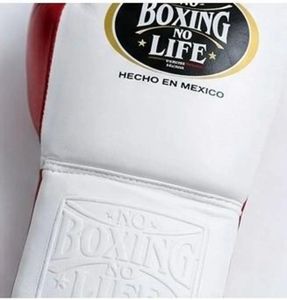 No Boxing No Life, Set de Boxeo MMA Rojo y Blanco, Guantes de Cuero Vacuno 100% Genuino, Protector de Cabeza, Protector Inguinal, Equipo de Entrenamiento y Sparring - Product Image 4