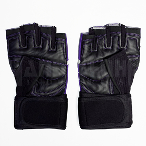 Gants de musculation légers en PU à demi-doigts avec impression de logo personnalisée, unisexes, entièrement personnalisables à des prix raisonnables - Product Image 2