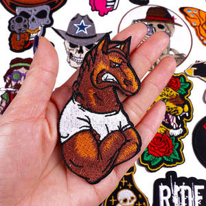 Embroidered Badge Embroidery Patch <b>Iron</b> <b>On</b> Fabric Patches for Clothing Hats Bags Wholesale Washable Waterproof Heat Transfer - Product Image 3