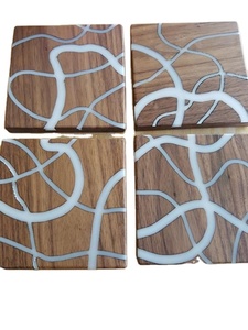 Posavasos de resina epoxi y madera con estilo para sublimación de mesa, posavasos para taza de cerveza, posavasos antiguos hechos a mano para café, té, alfombrilla - Product Image 3