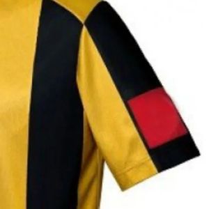 Tenue de rugby jaune et noire pour hommes : maillot et short légers, kit d'équipe athlétique respirant, vêtements de sport pour entraînement et match - Product Image 6