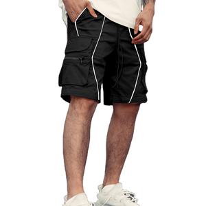100% algodón corto de talla grande para Hombre pantalones cortos verano Casual playa Odm Oem pantalones cortos en blanco De Hombre pantalones cortos con logotipo personalizado hombres para hombres - Product Image 1