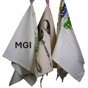 Serviette de cuisine en coton personnalisée pour la promotion, torchon en lin réutilisable et durable avec impression de logo pour cadeau tissé réutilisable - Product Image 6