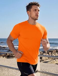 Seamless UV-Protection Mens Quick-Dry T-<b>Shirt</b> For Running With Muscle Support Fit - Product Image 2