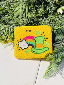 Porte-monnaie perlé « Cheers » avec broderie de très bonne qualité, petit porte-monnaie à deux couleurs en perles de rocaille, idéal pour femmes et filles - Product Image 6