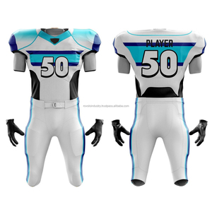 Uniforme de football américain sur mesure de haute qualité meilleur tissu à manches courtes unisexe respirant grande taille ensemble en gros - Product Image 4