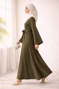 Vestido Abaya Formal para Mujer, con Cuentas, Hecho a Mano, Étnico, Ligero, MAXI, de Manga Larga, para Fiesta Musulmana - Product Image 3