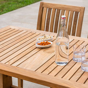 Meilleures ventes - Table haute carrée en teck de luxe avec base en forme de T pour hôtels et hôtellerie - Écologique et durable - Product Image 3