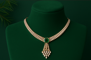 Collar Vintage con Diamante Cultivado en Laboratorio en Forma de Pera, Chapado en Oro de 18K, Corte Redondo VVS, Certificado IGI, Regalo de Aniversario de Bodas, Unisex - Product Image 2