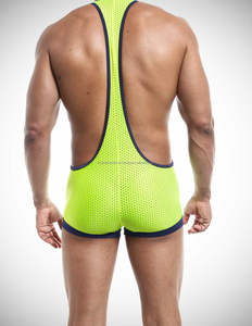 Maillot de bain deux pièces pour homme, maillot de bain court, échancré, fitness, sport - Product Image 5