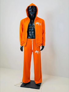 Conjunto de 2 Piezas de Sudadera con Capucha y Pantalones Deportivos con Estampado 3D de Invierno, Bordado con Logotipo Personalizado, Unisex, de Nailon/Algodón, para Maternidad - Product Image 3