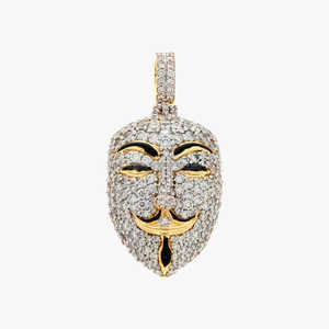 Customizable 925 Sterling Silver White Gold Iced Jesus Pendant VVS Diamond Face <b>Mask</b> IGI Certified Bezel Set Hip Hop Gold Plated - Product Image 2