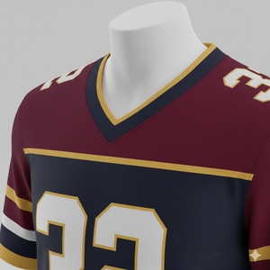 Camiseta de Fútbol Americano Sublimada Personalizada con Mangas Cortas, Unisex, Tallas Grandes, Ropa de Equipo - Product Image 6