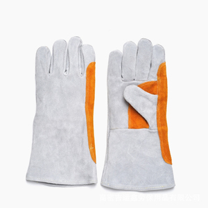 Guantes de Trabajo de Cuero Vacuno, Elásticos hasta la Muñeca, Lisos, para Uso en Exteriores en Invierno - Product Image 4