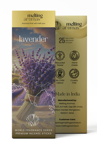 Bâtonnets d'encens religieux à la lavande - 100% naturels, biologiques, écologiques, encens indien - Product Image 2