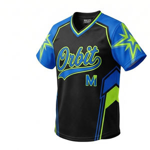 Camiseta de Béisbol Sublimada Personalizada, Corte Profesional, Malla Transpirable de Alto Rendimiento, Cierre Completo con Botones, Ropa Deportiva para Equipos - Product Image 5