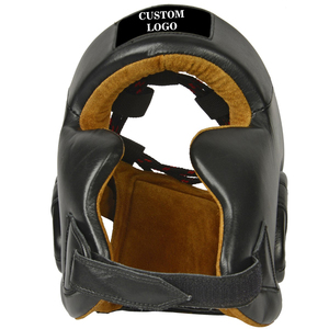 Boxing <b>Training</b> helmet Good Price Of Good Quality Leather Protective Gear Boxing Headgear <b>Head</b> Guard - Product Image 3