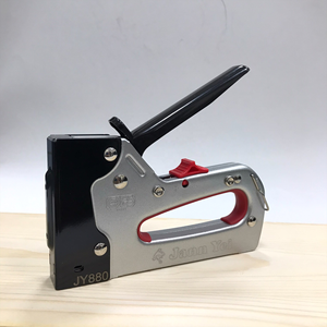 JY880 5 in 1 Large Capacity, JT21,R13, 23,24,18Gauge Brad, 6(1/4")-14mm(9/16") <b>Power</b> Adjustable Iron Heavy Duty Staple Gun - Product Image 1
