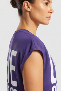 Camisetas de Tirantes Deportivas para Mujer, Estilo Vintage, Transpirables, Ecológicas, Cuello Redondo, Hombros Descubiertos, 100% Poliéster - Product Image 6