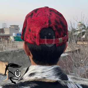 Gorra Deportiva de Cuero Genuino con Pelo Rojo 2026, Teñido Específico, Transpirable, Impermeable, Ajustable - Product Image 2
