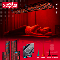 Panneau de luminothérapie infrarouge LED rouge le plus vendu, appareil de luminothérapie rouge 630nm 660nm, usine de luminothérapie rouge