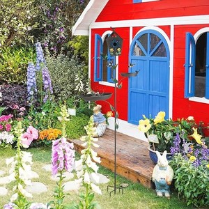 Support d'alimentation pour oiseaux d'extérieur avec design de bol décoratif, résistant aux intempéries, accent de jardin pour la décoration de pelouse, patio et allée - Product Image 5