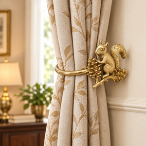 Premium Gold Metal Squirrel <b>Curtain</b> <b>Holdback</b> for Luxury Living Room Bedroom Hotel Window Decor Wholesale Supplier - Product Image 3