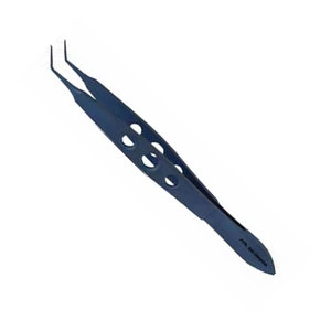 Surgical Precision Instrument 7 mm Tying <b>Platform</b> Ophthalmic Microsurgery CE McPherson Angeled Micro-Tying Forceps Manual 11 cm - Product Image 4