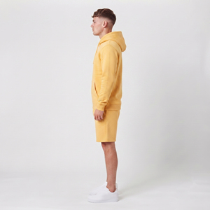Men Zipper Puff Print Sweat Hoodie <b>Set</b> Casual <b>Twin</b> <b>Set</b> Hoodie And Sweat Shorts <b>Set</b> Men's Fleece Cotton fashion Hoodie Shorts <b>Set</b> - Product Image 3