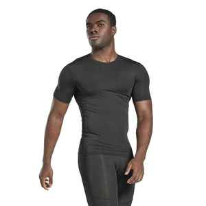 High Quality Solid Color Compression Shirt for <b>Men</b> Performance <b>Stretch</b> Gym Sports Wear Regular Fit Quick Dry Breathable - Product Image 2
