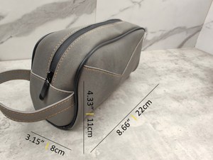 Bolsas de Cosméticos de Cuero Duraderas de Estilo Simple con Cierre, Portátiles, Personalizadas, Lisas y Teñidas, para Uso Casual, de los Mejores Fabricantes - Product Image 2