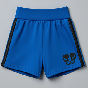 Shorts de boxe en polyester de qualité supérieure, impression par sublimation personnalisée, logo brodé, respirant, entraînement en salle de sport - Product Image 1