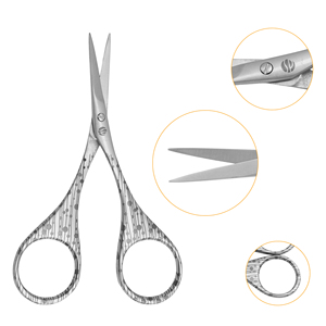 Ciseaux à cuticules droits de haute qualité en acier inoxydable, écologiques, durables, finition miroir, tranchants, pour manucure, Stahlmann Pro - Product Image 4