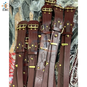Cinturón de Cuero Genuino Sambrowne con Hebilla y Accesorios de Latón, Correa de Hombro Ajustable Sam Browne con Soporte para Espada - Product Image 5