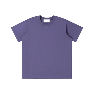T-shirt blanc à col rond et manches courtes pour femme, coupe classique, couleur unie, minimaliste, en coton tissé, écologique, respirant, séchage rapide - Product Image 5