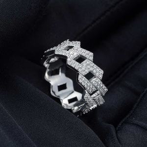 Beautiful Cross <b>Ring</b> with Lab Grown Diamond and Moissanite Rose Gold Plated Jewelry for Special Occasions - Product Image 6