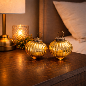 VIXM-14046 Boule de Noël suspendue en verre en forme d'oignon, décoration élégante pour arbre de Noël |   Ornement de luxe de haute qualité pour la maison et la décoration festive - Product Image 5