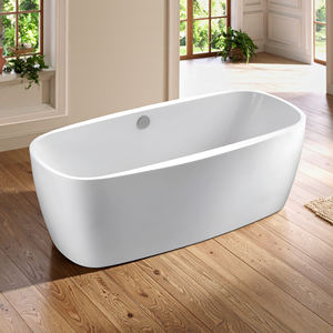 Baignoire autoportante en acrylique de 1780 mm avec appuie-tête souple et éclairage LED chromothérapeutique intelligent - Product Image 2