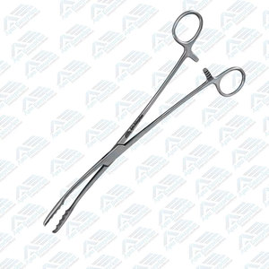 Pinzas Curvas Ulrich con Trinquete de 27 cm, Pinzas de Presión con Inserción de Esponja en la Punta Curva, Instrumento Médico de 10.5 Pulgadas, Pinzas para Aplicación de Apósitos - Product Image 2