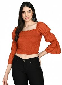 Women Western Wear Lightweight Casual <b>Top</b> Stylish Shirt Summer Fashion Outfit - Product Image 3