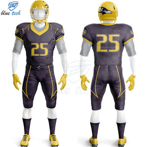 High Quality American Football Uniform Custom Sublimated Printed Short Sleeve Jersey and Pants Set for Teams Sportswear - Product Image 4