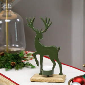 Reindeer and Tree Metal Christmas <b>Tealight</b> <b>Holder</b> Christmas Reindeer and Tree Metal <b>Tealight</b> <b>Holder</b> - Product Image 5